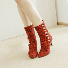 Load image into Gallery viewer, Leopard-Printed Shoes Women's Snow Boots