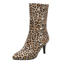Load image into Gallery viewer, Leopard-Printed Shoes Women's Snow Boots