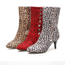 Load image into Gallery viewer, Leopard-Printed Shoes Women's Snow Boots