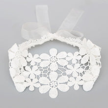 Load image into Gallery viewer, New Hair Accessories Girls Turban Headwear Baby Headband Bow Pearl Lace Hair Band Headband White Solid Lovely Band