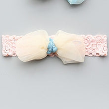Load image into Gallery viewer, New Hair Accessories Girls Turban Headwear Baby Headband Bow Pearl Lace Hair Band Headband White Solid Lovely Band