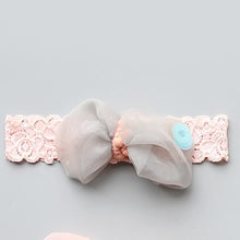 Load image into Gallery viewer, New Hair Accessories Girls Turban Headwear Baby Headband Bow Pearl Lace Hair Band Headband White Solid Lovely Band