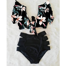 Load image into Gallery viewer, High Waist Bikini 2020 Ruffle Swimwear Women Print Sexy Swimsuit Push Up Bikinis Plus Size Bathing Suits Floral Beach Wear