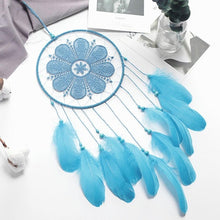 Load image into Gallery viewer, New Indian Style Dreamcatcher Moon Handmade Wind Chimes Wall Ornament Girls Room Decoration Feather Dream Catcher