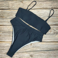 Load image into Gallery viewer, Sexy High Waist Bikini Set Swimsuit Popular Swimming Suit Biquini Two Pieces Solid High Quality Swimwear Women Fashion Beachwear