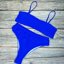 Load image into Gallery viewer, Sexy High Waist Bikini Set Swimsuit Popular Swimming Suit Biquini Two Pieces Solid High Quality Swimwear Women Fashion Beachwear