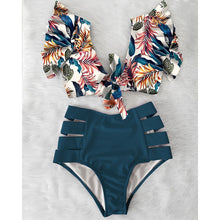 Load image into Gallery viewer, High Waist Bikini 2020 Ruffle Swimwear Women Print Sexy Swimsuit Push Up Bikinis Plus Size Bathing Suits Floral Beach Wear