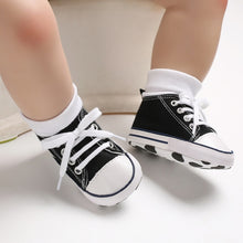 Load image into Gallery viewer, Canvas Baby Sports Sneaker Newborn Baby Girls Shoes boys First Walkers Shoes Infant Toddler Soft Sole Anti-slip  baby moccasins