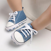 Load image into Gallery viewer, Canvas Baby Sports Sneaker Newborn Baby Girls Shoes boys First Walkers Shoes Infant Toddler Soft Sole Anti-slip  baby moccasins