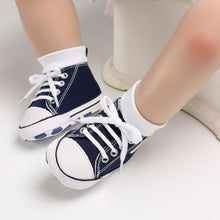 Load image into Gallery viewer, Canvas Baby Sports Sneaker Newborn Baby Girls Shoes boys First Walkers Shoes Infant Toddler Soft Sole Anti-slip  baby moccasins
