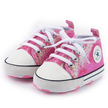 Load image into Gallery viewer, Canvas Baby Sports Sneaker Newborn Baby Girls Shoes boys First Walkers Shoes Infant Toddler Soft Sole Anti-slip  baby moccasins