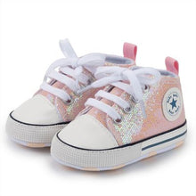 Load image into Gallery viewer, Canvas Baby Sports Sneaker Newborn Baby Girls Shoes boys First Walkers Shoes Infant Toddler Soft Sole Anti-slip  baby moccasins