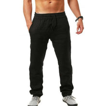 Load image into Gallery viewer, 2020 New Men's Cotton Linen Pants Male Summer Breathable Solid Color Linen Trousers Fitness Streetwear M-3XL