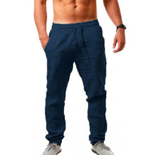 Load image into Gallery viewer, 2020 New Men's Cotton Linen Pants Male Summer Breathable Solid Color Linen Trousers Fitness Streetwear M-3XL