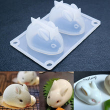 Load image into Gallery viewer, Cute 3D Easter Bunny Silicone Rabbit Shape Mousse Cake Chocolate Desser Silicone Mold Cupcake Topper Baking Pastry Decorating