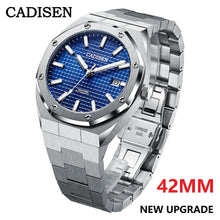 Load image into Gallery viewer, CADISEN New 42MM Men's Watch NH35A Blue Face, 100M Waterproof, Luxury, Casual Business Wristwatch