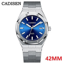 Load image into Gallery viewer, CADISEN New 42MM Men's Watch NH35A Blue Face, 100M Waterproof, Luxury, Casual Business Wristwatch
