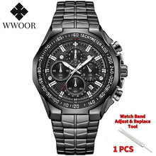 Load image into Gallery viewer, Luxury Gold on Stainless Steel Quartz Watch Men Waterproof Sport Chronograph