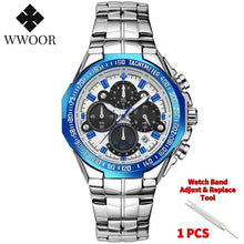 Load image into Gallery viewer, Luxury Gold on Stainless Steel Quartz Watch Men Waterproof Sport Chronograph