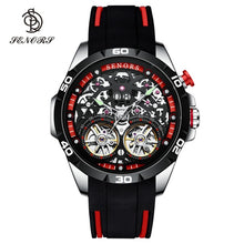 Load image into Gallery viewer, Senors Luxury Brand Men's Automatic Watch. Sport Wristwatch. Double Tourbillon Skeleton. Waterproof to 30M