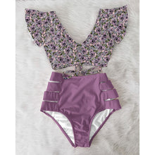 Load image into Gallery viewer, High Waist Bikini 2020 Ruffle Swimwear Women Print Sexy Swimsuit Push Up Bikinis Plus Size Bathing Suits Floral Beach Wear