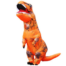 Load image into Gallery viewer, Hot T REX Dinosaur Inflatable Costume Party Cosplay costumes Fancy Mascot Anime Halloween Costume For Adult Kids Dino Cartoon