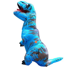 Load image into Gallery viewer, Hot T REX Dinosaur Inflatable Costume Party Cosplay costumes Fancy Mascot Anime Halloween Costume For Adult Kids Dino Cartoon