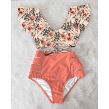 Load image into Gallery viewer, High Waist Bikini 2020 Ruffle Swimwear Women Print Sexy Swimsuit Push Up Bikinis Plus Size Bathing Suits Floral Beach Wear