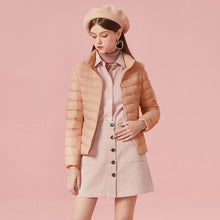 Load image into Gallery viewer, SEMIR 2020 Winter Down Jacket Women Short Jackets New 90 Down Hooded Warm Slim Winter Coat for Female Casual Tops winter jacket