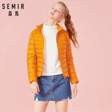 Load image into Gallery viewer, SEMIR 2020 Winter Down Jacket Women Short Jackets New 90 Down Hooded Warm Slim Winter Coat for Female Casual Tops winter jacket