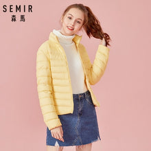 Load image into Gallery viewer, SEMIR 2020 Winter Down Jacket Women Short Jackets New 90 Down Hooded Warm Slim Winter Coat for Female Casual Tops winter jacket