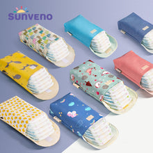 Load image into Gallery viewer, Sunveno Baby Diaper Bag Organizer Reusable Waterproof Fashion Prints Wet/Dry Cloth Bag Mummy Storage Bag Travel Nappy Bag