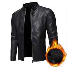 Load image into Gallery viewer, Men Faux Leather Jacket Motorcycle 5XL Men's  Jackets Black  Jaqueta De Couro Masculina Outwear Male PU Leather Coats Mens,ZA319