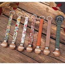 Load image into Gallery viewer, Cotton Linen Baby Pacifier Chain Clip Soother Nipple Holder Clasps Dummy  Attache Feeding Dropship