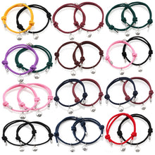 Load image into Gallery viewer, 2Pcs Minimalist Magnetic Couple Bracelet Braided Rope Lover Friendship Matching Distance Bracelet Lovers Valentine Gift Jewelry