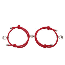 Load image into Gallery viewer, 2Pcs Minimalist Magnetic Couple Bracelet Braided Rope Lover Friendship Matching Distance Bracelet Lovers Valentine Gift Jewelry