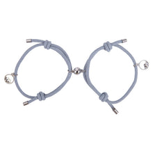 Load image into Gallery viewer, 2Pcs Minimalist Magnetic Couple Bracelet Braided Rope Lover Friendship Matching Distance Bracelet Lovers Valentine Gift Jewelry