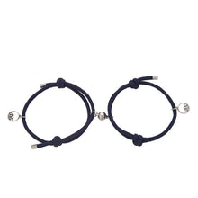 Load image into Gallery viewer, 2Pcs Minimalist Magnetic Couple Bracelet Braided Rope Lover Friendship Matching Distance Bracelet Lovers Valentine Gift Jewelry