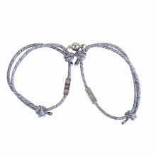 Load image into Gallery viewer, 2Pcs Minimalist Magnetic Couple Bracelet Braided Rope Lover Friendship Matching Distance Bracelet Lovers Valentine Gift Jewelry