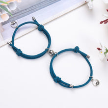 Load image into Gallery viewer, 2Pcs Minimalist Magnetic Couple Bracelet Braided Rope Lover Friendship Matching Distance Bracelet Lovers Valentine Gift Jewelry