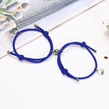 Load image into Gallery viewer, 2Pcs Minimalist Magnetic Couple Bracelet Braided Rope Lover Friendship Matching Distance Bracelet Lovers Valentine Gift Jewelry