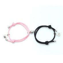 Load image into Gallery viewer, 2Pcs Minimalist Magnetic Couple Bracelet Braided Rope Lover Friendship Matching Distance Bracelet Lovers Valentine Gift Jewelry
