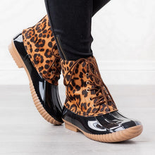 Load image into Gallery viewer, Leopard Duck Boots for Women
