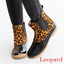 Load image into Gallery viewer, Leopard Duck Boots for Women
