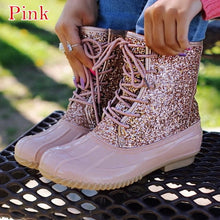 Load image into Gallery viewer, Leopard Duck Boots for Women
