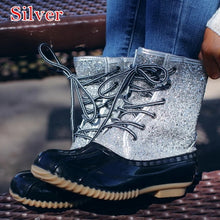 Load image into Gallery viewer, Leopard Duck Boots for Women
