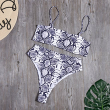 Load image into Gallery viewer, Minimalism Le Solid Swimwear High Waist Bikini Set New Brazilian Women Bikinis Swimsuit Female Bathing Suit Sexy Beach Wear
