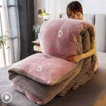 Load image into Gallery viewer, JUSTCHIC Winter Double-sided Thickened Snow Fleece Quilt Cover Cute Cartoon Baby Duvet Cover Sofa Blanket AB Version
