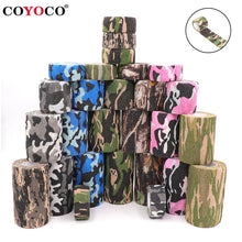 Load image into Gallery viewer, 4.5m Camouflage Elastic Wrap Tape Hunt Disguise Elastoplast Self Adhesive Sports Protector Knee Finger Ankle Athletic Bandage
