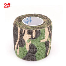 Load image into Gallery viewer, 4.5m Camouflage Elastic Wrap Tape Hunt Disguise Elastoplast Self Adhesive Sports Protector Knee Finger Ankle Athletic Bandage
